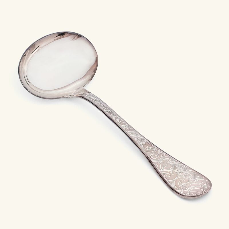 christofle jardin d eden gravy ladle silver plated