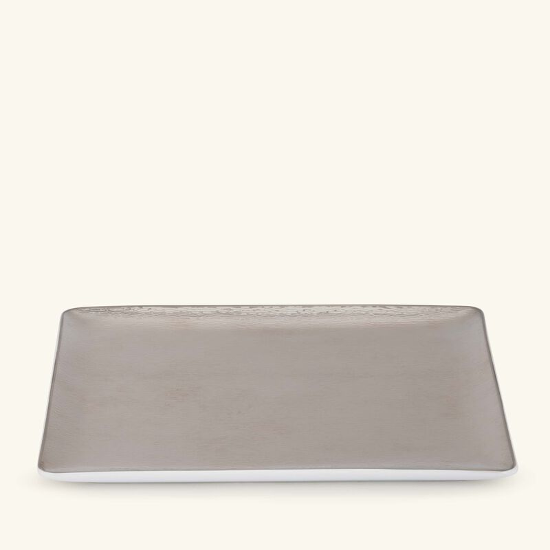 Dune Serving Platter Rectangular Silver 22cm bernardaud dune serving platter rectangular silver 22cm