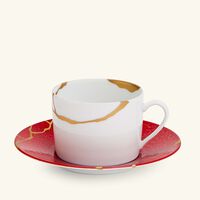 برناردو kintsugi rouge teacups and saucers   set of 2