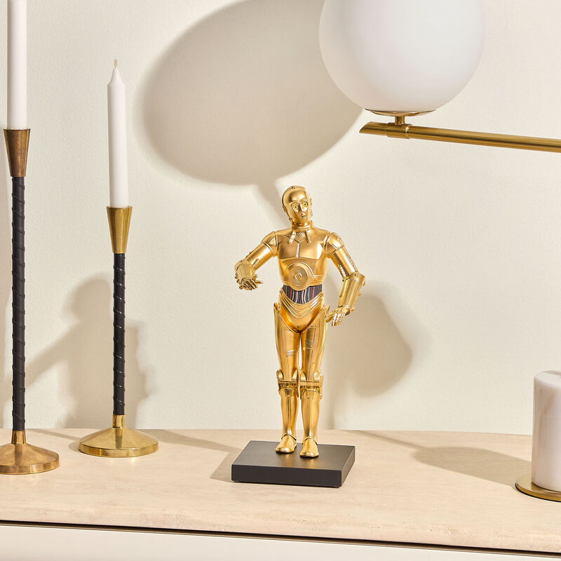 تمثال C-3PO باللون الذهبي لادرو تمثال c 3po باللون الذهبي