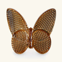 baccarat papillon lucky butterfly figurine mini yellow