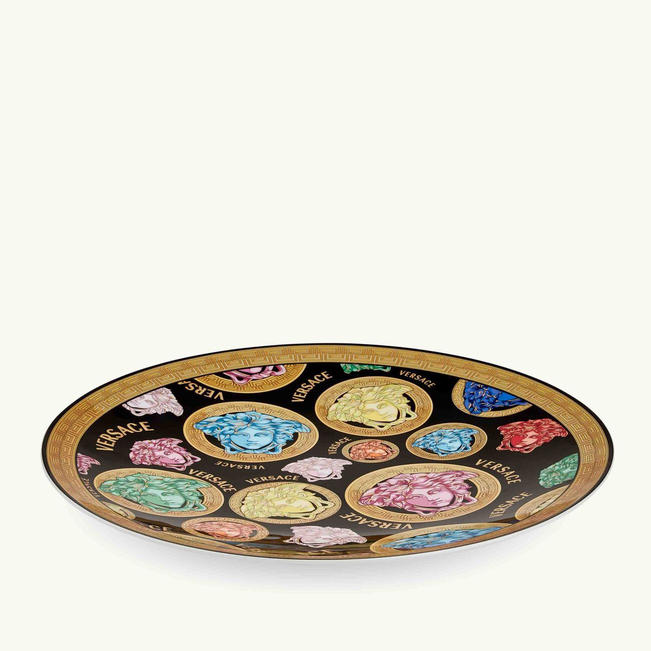 versace medusa amplified charger plate round 33cm