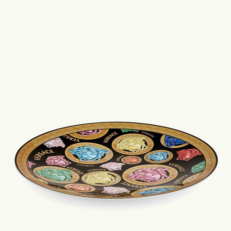 versace medusa amplified charger plate round 33cm