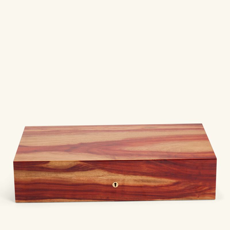 elie bleu classic cigar humidor red