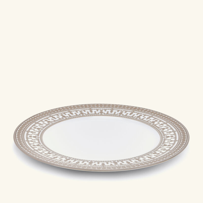 haviland tiara dinner plate round silver 28cm