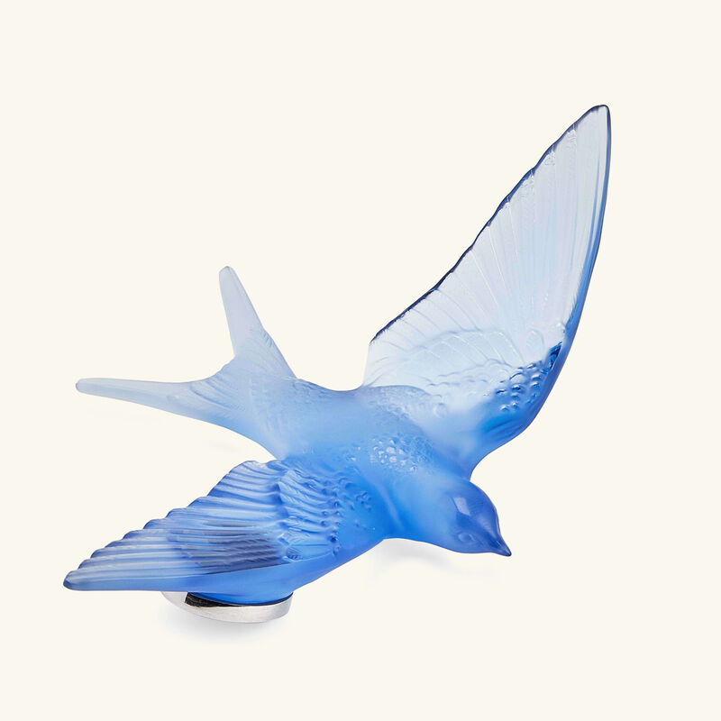 Swallow Sculpture Small Blue lalique swallow sculpture small blue