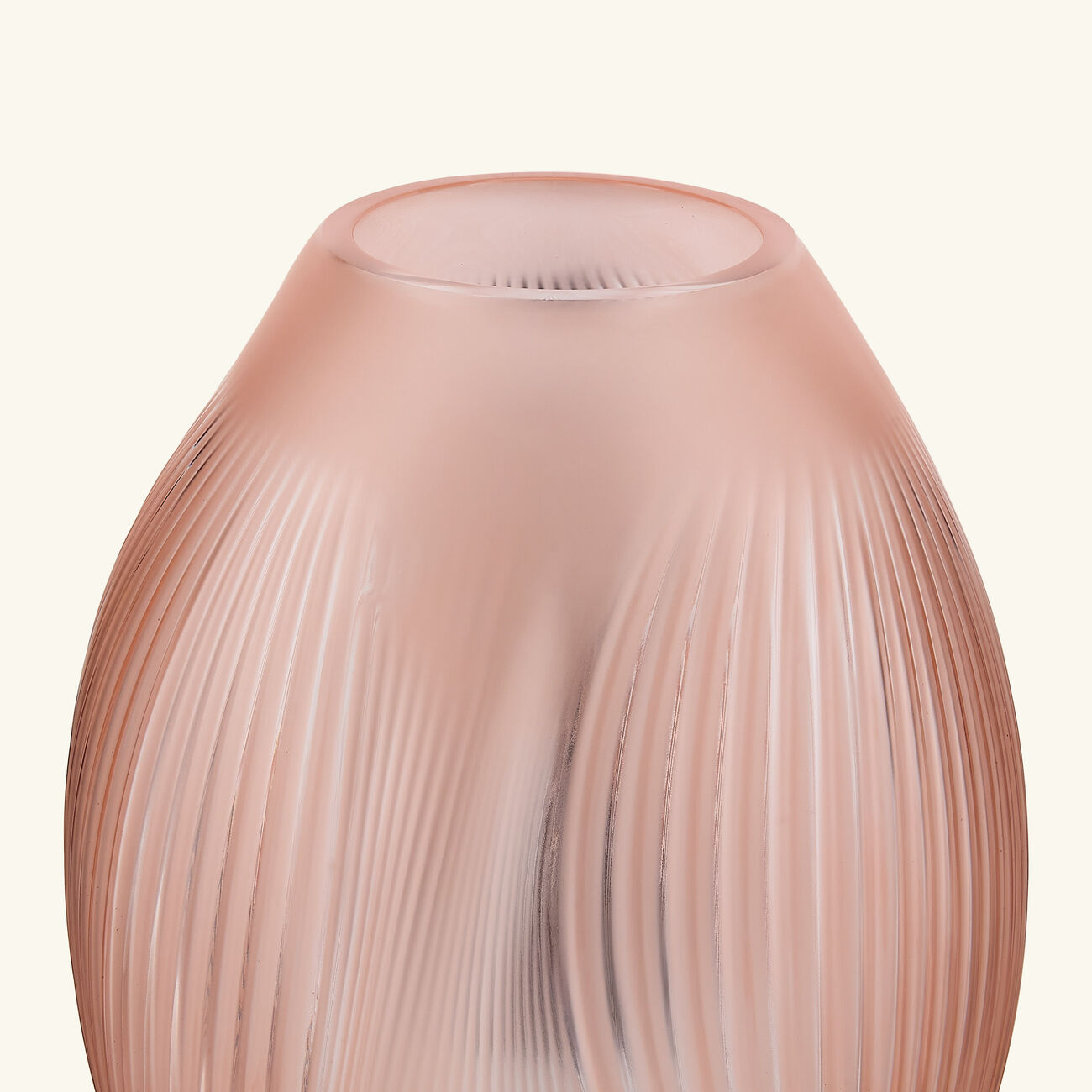 lalique alize vase medium pink