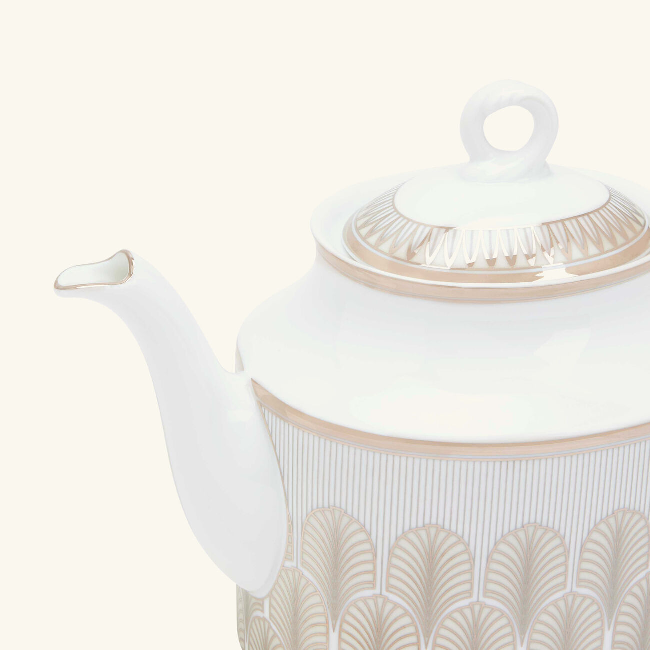 ginori 1735 magnifico tea pot gold