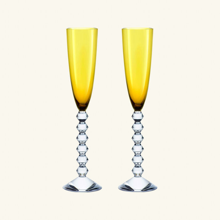 باكارا طقم فيجا فلوتيسيمو مؤلف من كأسين للمشروب باللون الأصفر