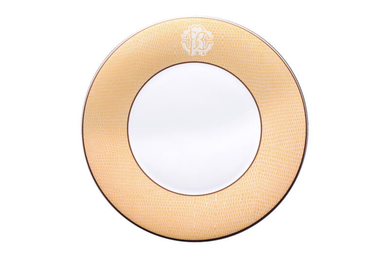Lizzard Gold Dessert Plate Lizzard Gold Dessert Plate, large