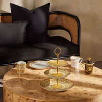 versace medusa gala gold mug white
