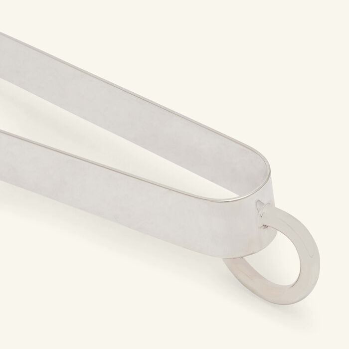 christofle vertigo ice tongs silver
