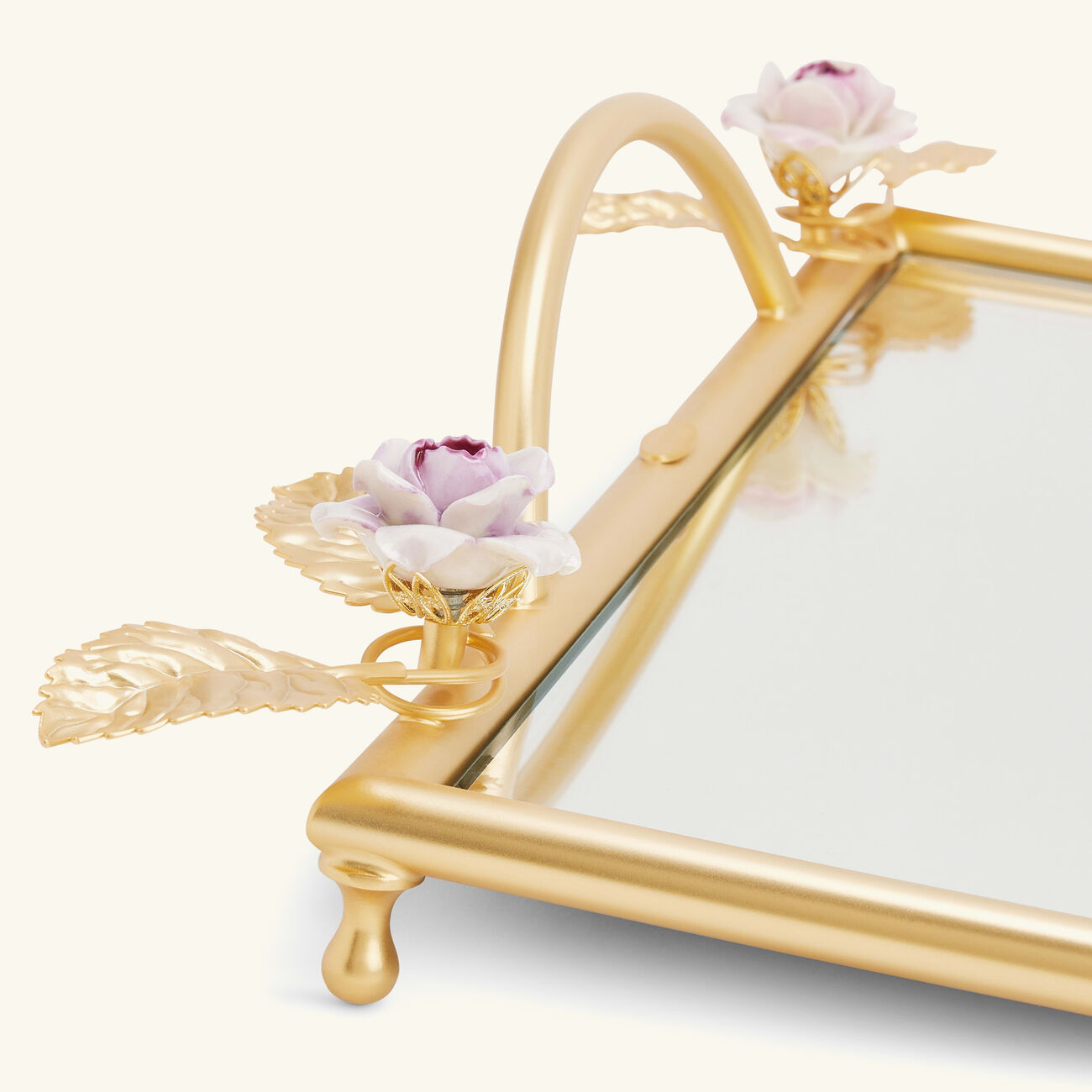 villari grande impero tray rectangular large gold