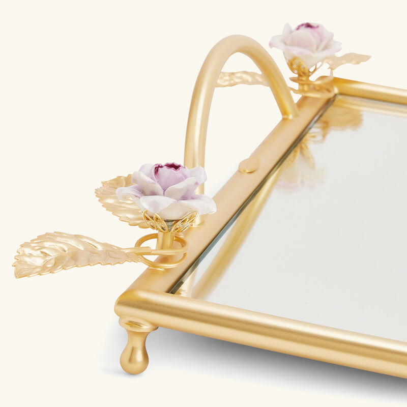 villari grande impero tray rectangular large gold