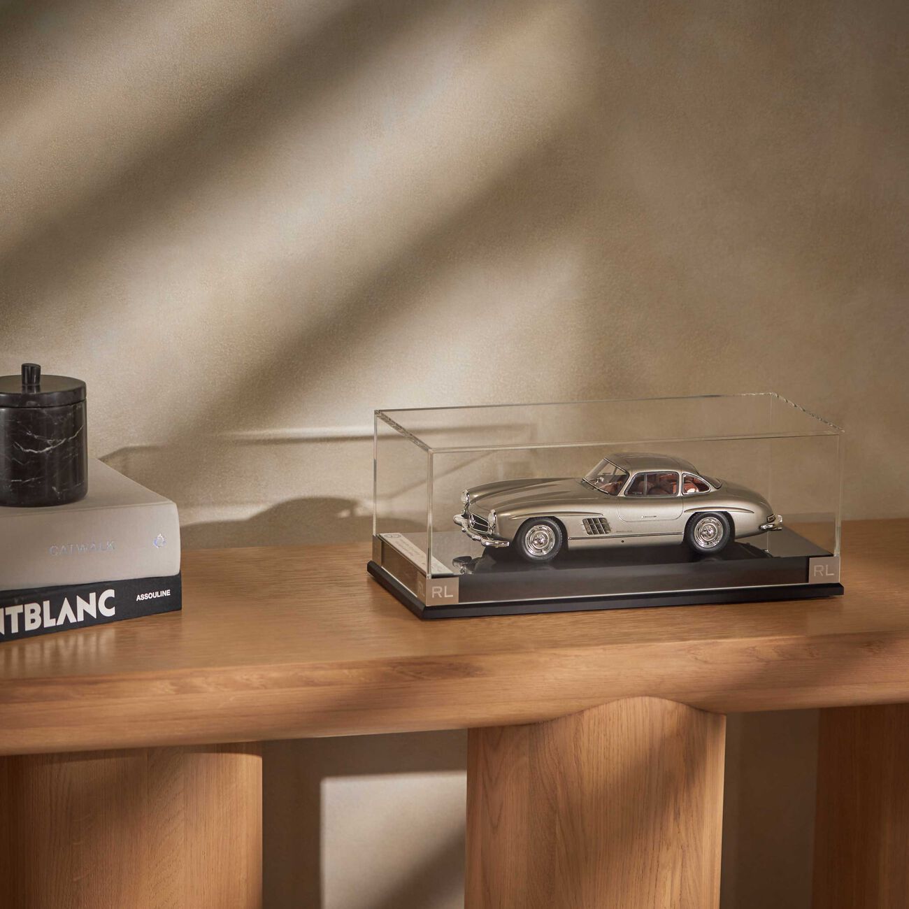 ralph lauren home mercedes benz 300sl gullwing coupe model car medium silver