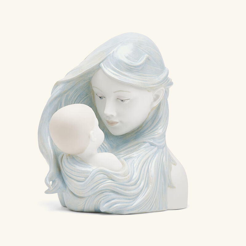 lladro sweet caress mother sculpture medium grey