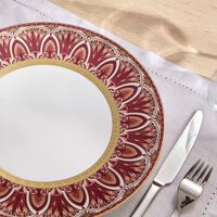 طبق عشاء ريف دو نيل بوربر بتصميم مربعات أحمر 27 سم هافيلاند طبق عشاء ريف دو نيل بوربر بتصميم مربعات أحمر 27 سم