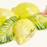 les ottomans lemon sculpture small yellow