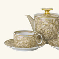 versace barocco beige tea set