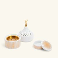 silsal tamrah by razan alazzouni crescent incense burner   trinket box