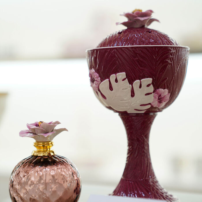 villari acapulco incense burner perfume bottle maroon