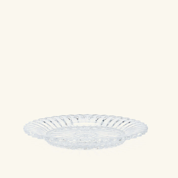 baccarat mille nuits dessert plate round clear 16cm