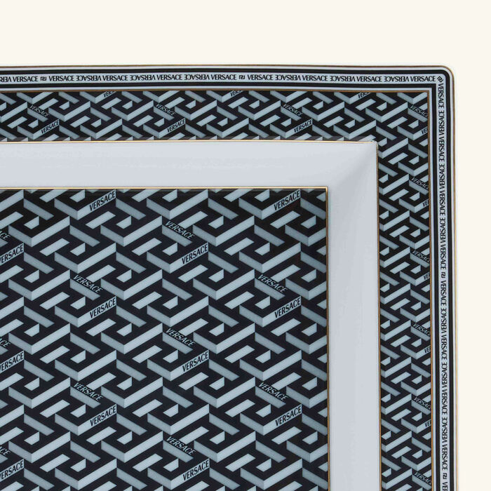 versace la greca signature trinket tray square
