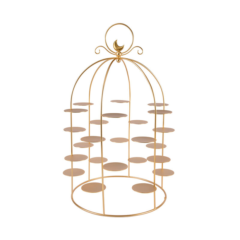 villari extravaganza pastry stand gold
