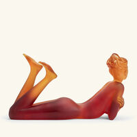 daum ad lie sculpture medium orange