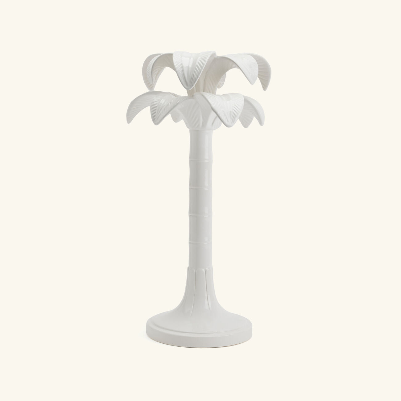 les ottomans palm trees candle holder white