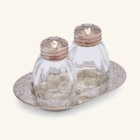 christofle jardin d eden salt pepper shakers silver plated