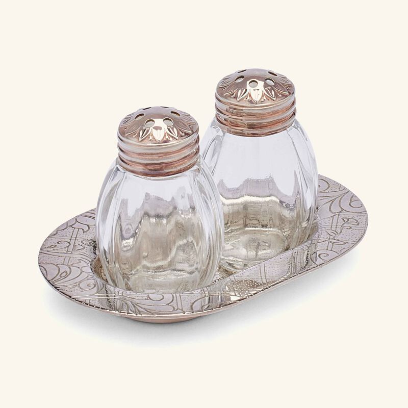 christofle jardin d eden salt pepper shakers silver plated