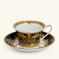 versace prestige gala coffee cup saucer black