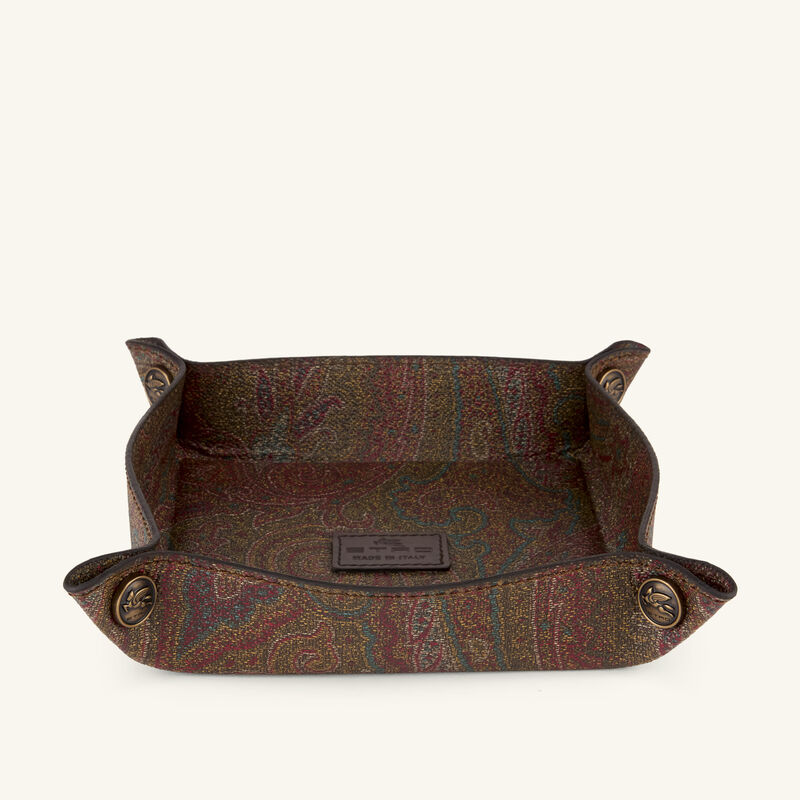 etro arnica decorative tray square brown 15cm