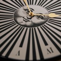 fornasetti sole raggiante wall clock grey