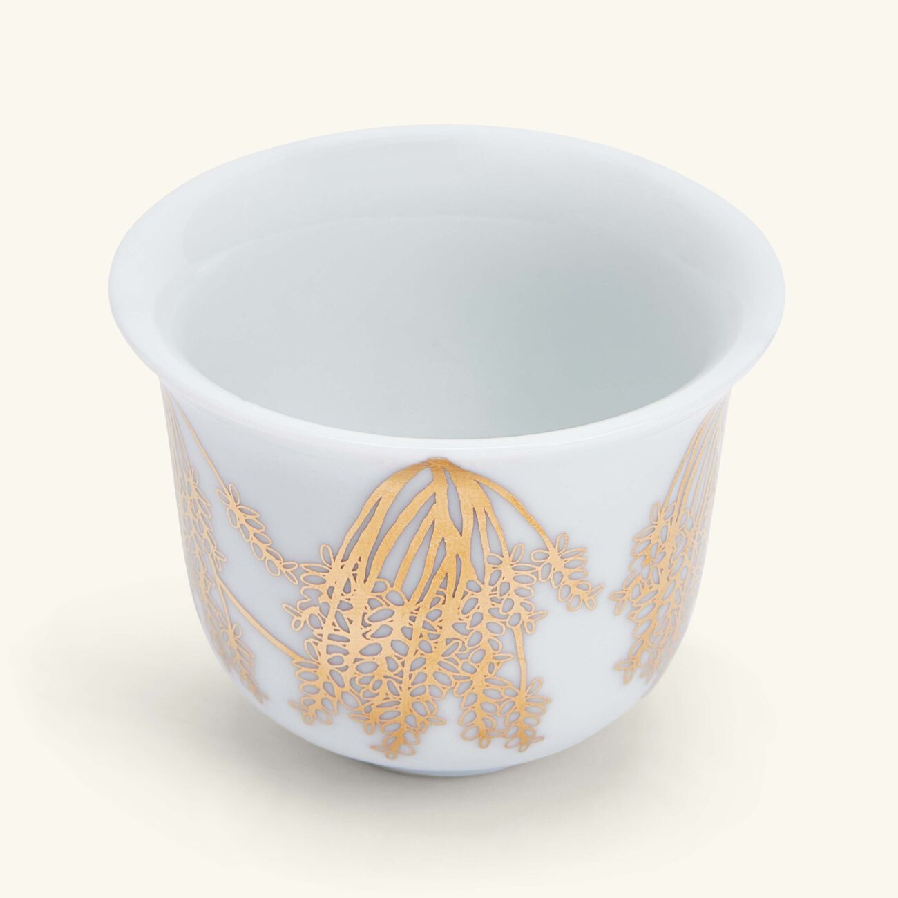 Tamrah by Razan Alazzouni Branch Arabic Coffee Cup Gold Set of 2 silsal tamrah by razan alazzouni branch arabic coffee cup gold set of 2