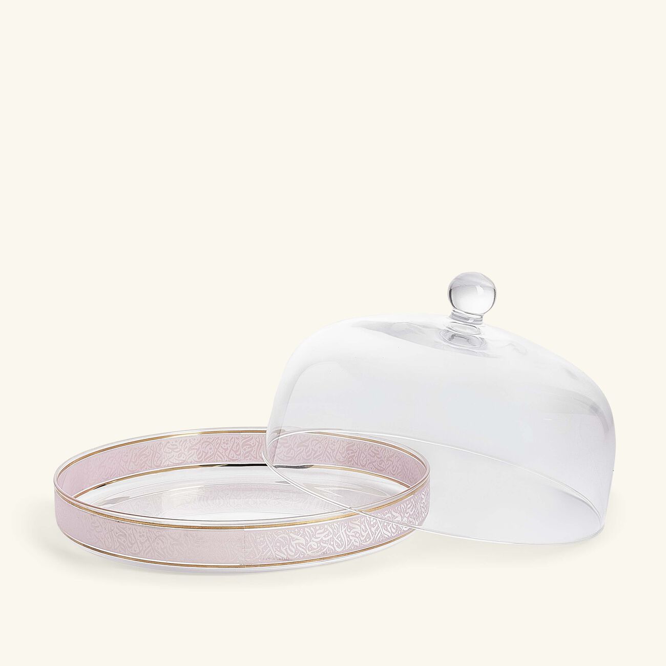 dimlaj nagham cake plate with lid clear 28cm