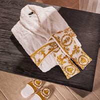 versace i love baroque bath robe white
