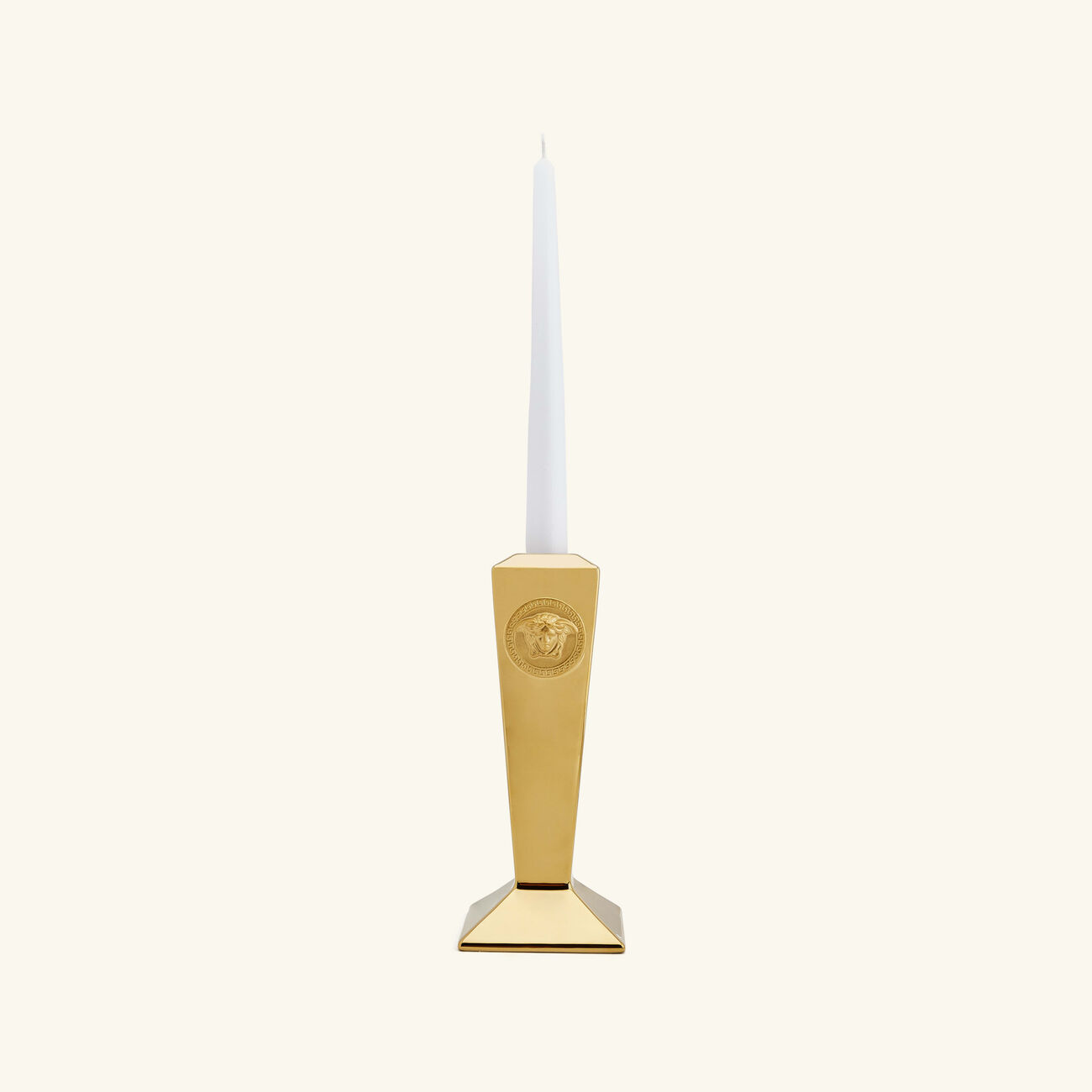 versace medusa candle holder gold