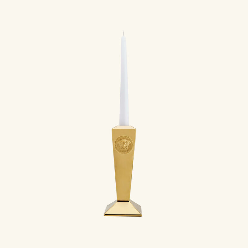 versace medusa candle holder gold