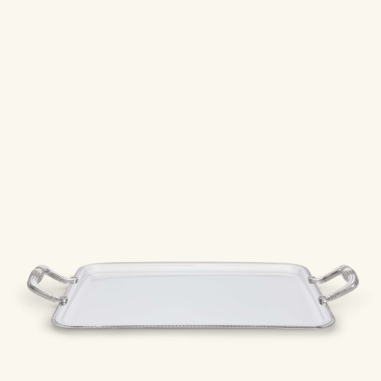 Malmaison Serving Tray with Handles Rectangular Medium Silver Plated christofle malmaison serving tray with handles rectangular medium silver plated
