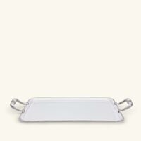 Malmaison Serving Tray with Handles Rectangular Medium Silver Plated christofle malmaison serving tray with handles rectangular medium silver plated