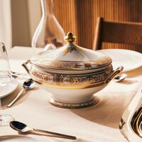 bernardaud aux rois soup tureen gold