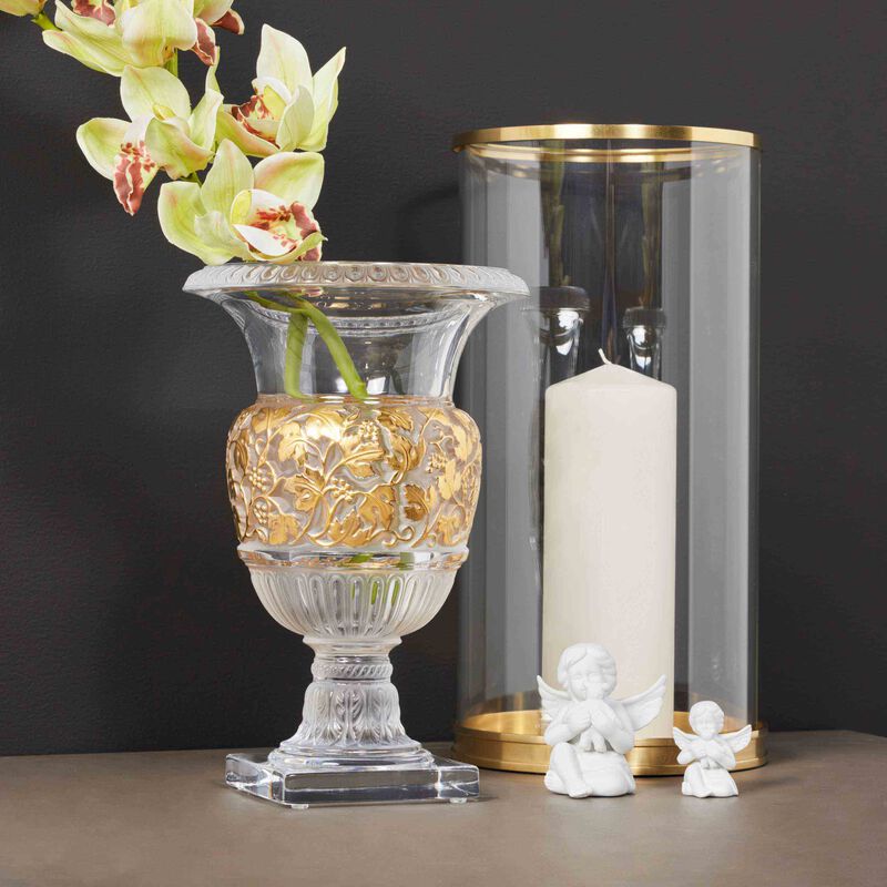 Versailles Vase Medium Gold lalique versailles vase medium gold