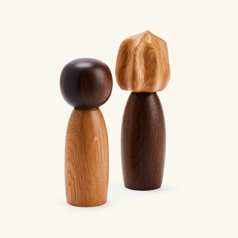 l objet picanto salt pepper mills brown set of 2