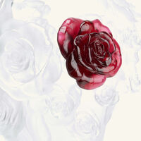 daum rose passion vase medium white limited edition