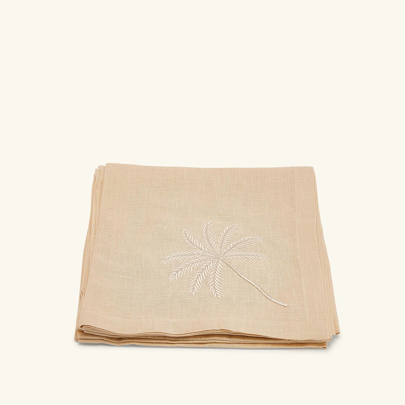 catherine denoual palm tree napkin brown
