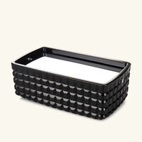 Luxe Tissue Box Black mario cioni c luxe tissue box black