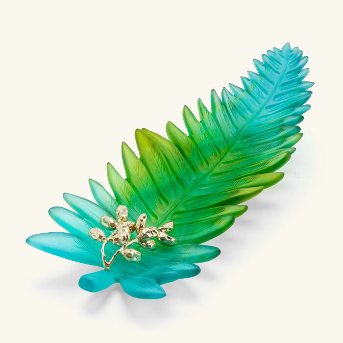 daum palm beach centerpiece blue limited edition