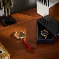 l objet snake magnifying glass small gold